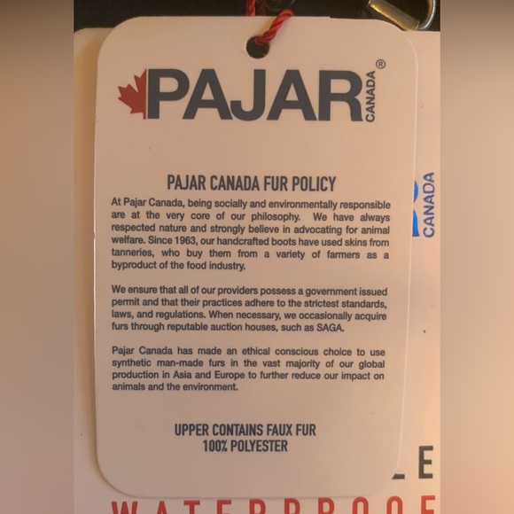 Womens Pajar waterproof suede winter booties, black, side zipper, NWOB, 7.5M - Picture 7 of 10